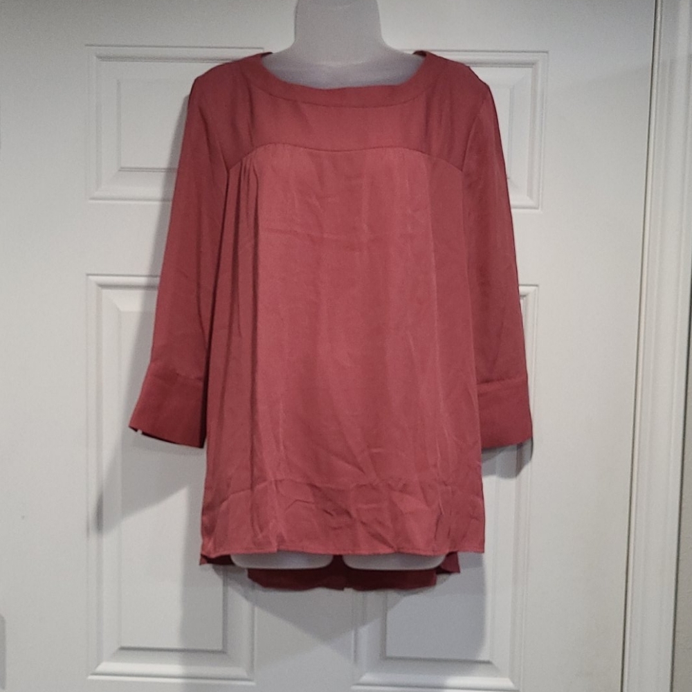 BLOUSE: Banana Republic 3/4 Sleeve Rose Blouse